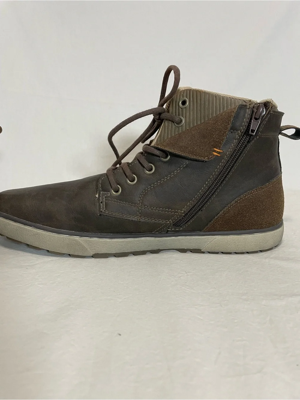 Day Five Viper Men's Casual High-Top Rugged Boots in Brown, Sz 13, NEW